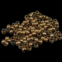 Crimp, Quetschperle, rund, bronzefarben, ca. 2 mm, 100 Stück 