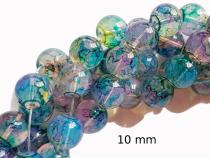 Glasperle Aqua, 6, 8 oder 10 mm 10 Perlen 10 mm