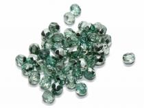 Glasschliffperle, ca. 4 mm, crystal green, 50 Stück 