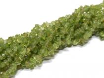 Peridot Splitterstrang, ca. 90 cm, ca. 3 - 5 mm 