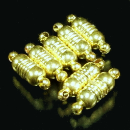 Magnetverschluss, goldfarben, ca. 11 x 6 mm, 2 Stück 