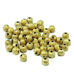 Stardust, goldfarben, ca. 6mm, 25 Stück 