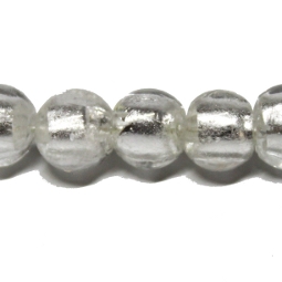 Silverfoil Kugel, rund, klar, 8 mm, 10 Stück 