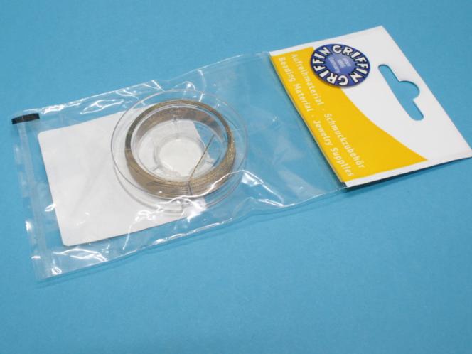 Griffin Schmuckdraht, gold, 7 Strang, 0,45mm, 10 Meter Gold, 0,45 mm