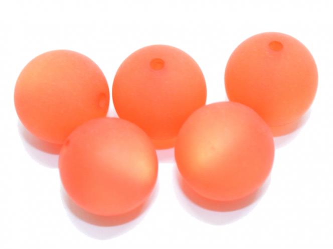 Polarisperle, rund, ca. 14 mm orange