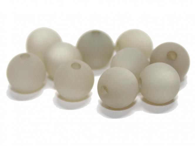 Polarisperle, rund, ca. 6 mm dunkelgrau