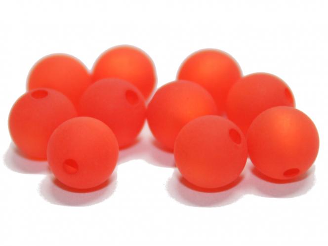 Polarisperle, rund, ca. 6 mm orange