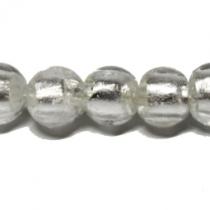Silverfoil Kugel, rund, klar, 8 mm, 10 Stück 
